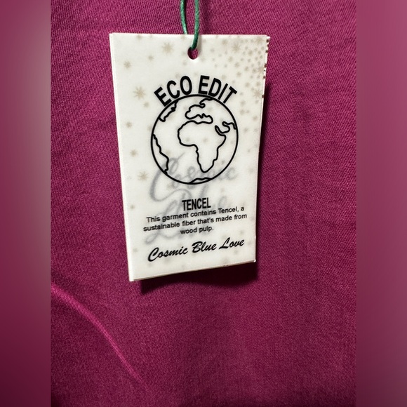 NWT Cosmic Blue Love Pink Flare Pants - Picture 2 of 9